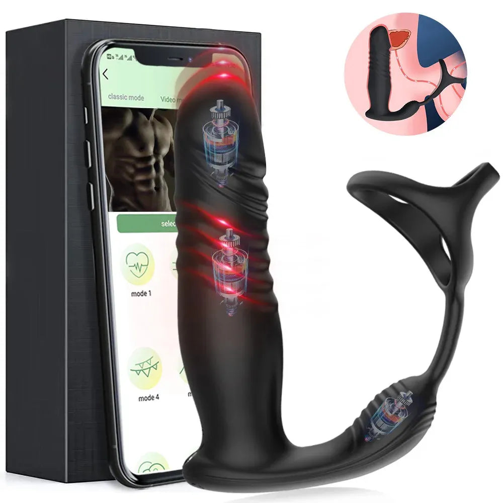 Smart Telescopic Anal Vibrator For Mens Pleasure